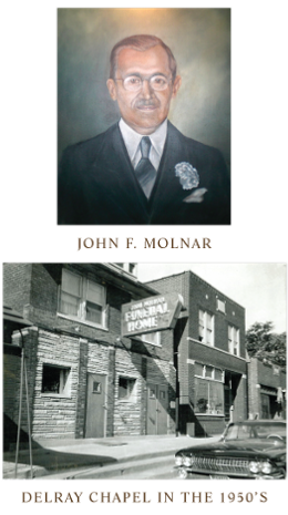 John F Molnar and Delray Chapel in the 1950s